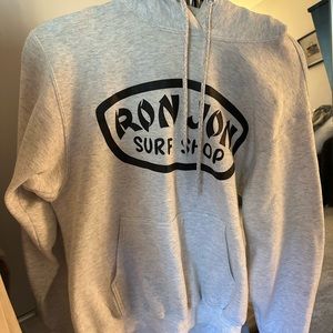 Ron Jon surf shop heather grey hoodie